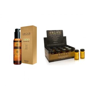 DUO ARGAN - ELIXIR OIL ARGAN 120ML + 12 AMPOLLAS ARGAN 15ML.